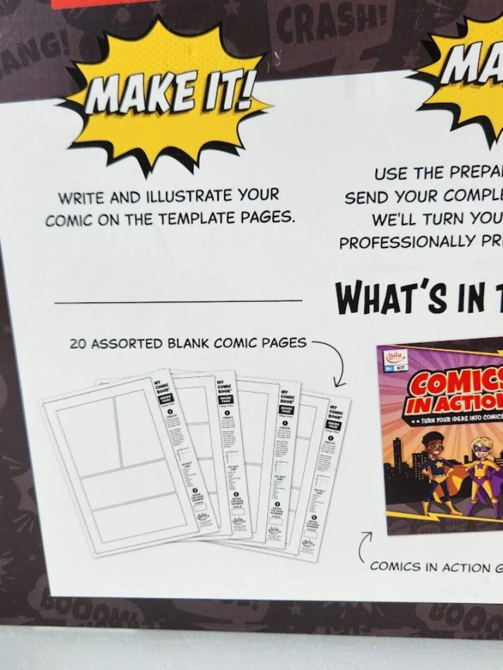 New Lulu Jr. My Comic Book making craft kit writing comicbook Published 6.75